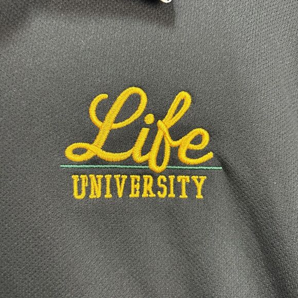 Nike Life University Dri-Fit Black Polo Shirt XXL - Picture 4 of 9